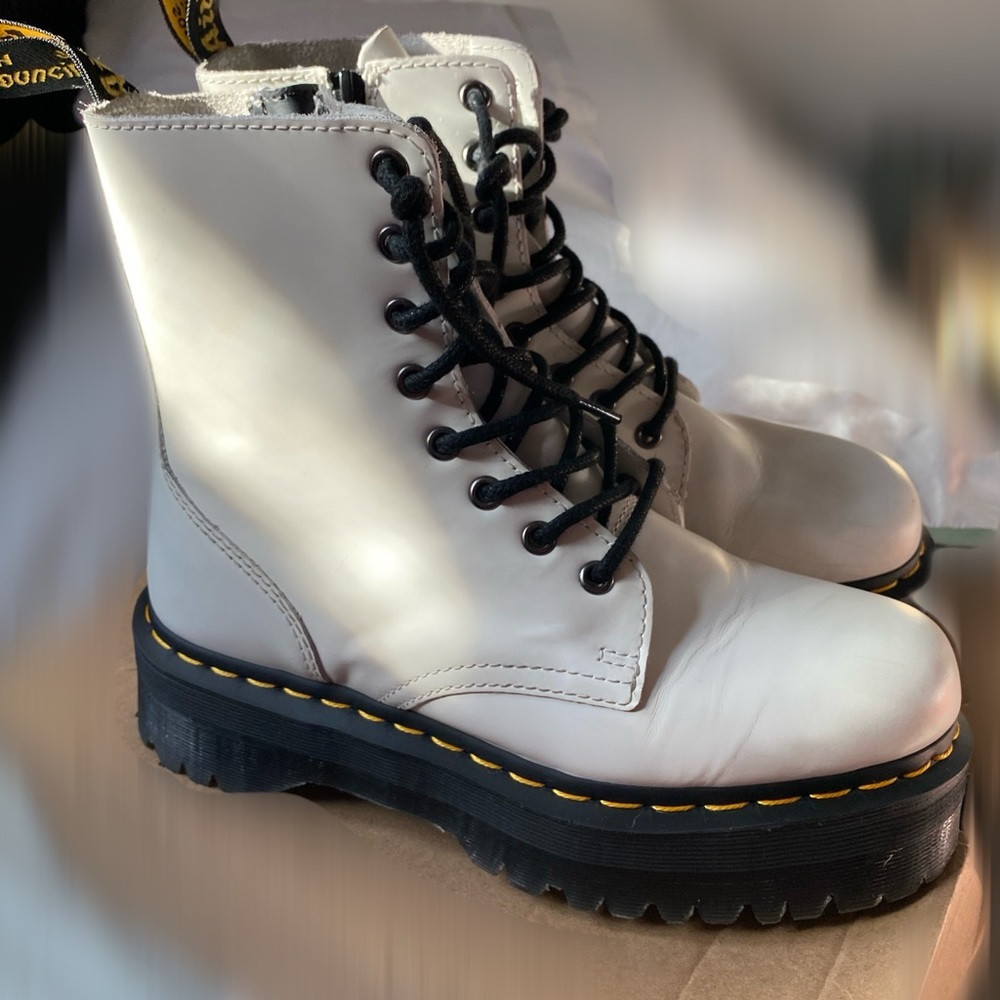 Dr Martens platforms boots